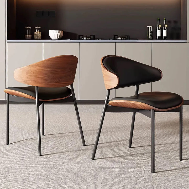 Venn Leather Dining Chairs (Set of 2)