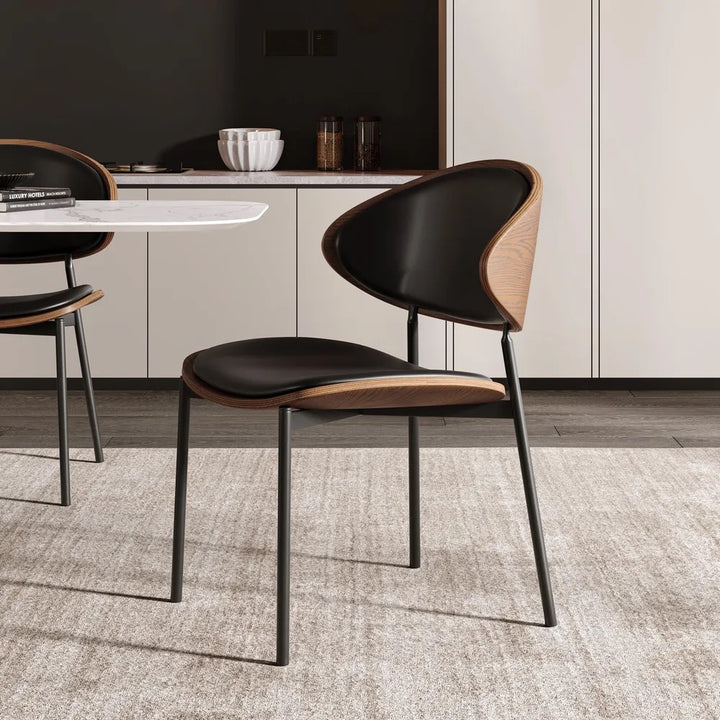 Venn Leather Dining Chairs (Set of 2)