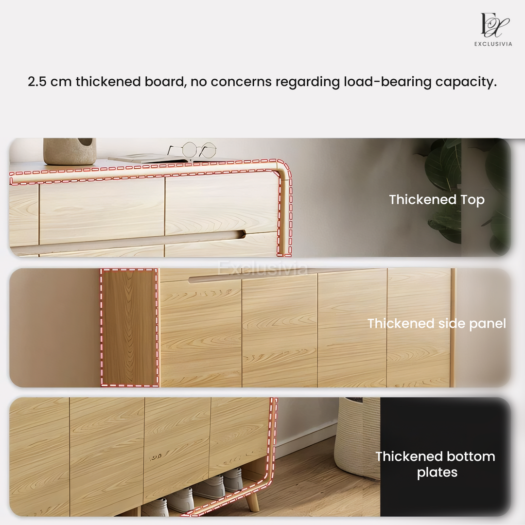 ZARIA Scandinavian Shoe Cabinet - Exclusivia