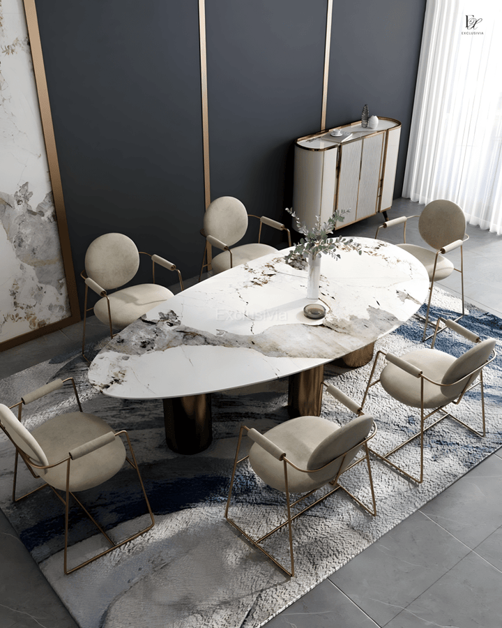 ALEXIS Marble Dining Table - Exclusivia
