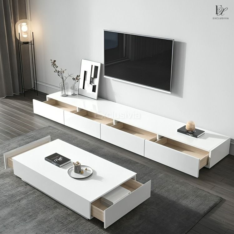 BASEY Modern TV Console - Exclusivia