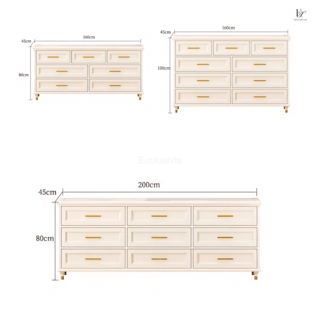 CAL Chest of Drawers Sideboard Cabinet - Exclusivia