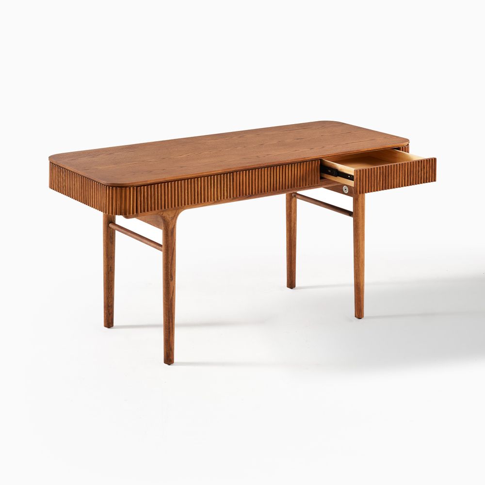 Edrik Oak Desk, 150cm - Exclusivia