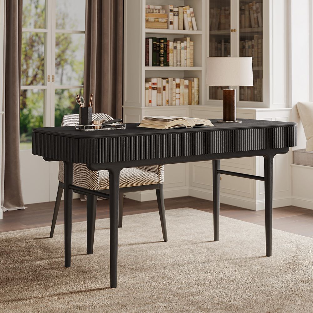Edrik Oak Desk, 150cm - Exclusivia