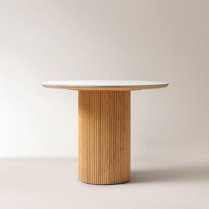 Lumea Natural Dining Table, 80cm & 100cm