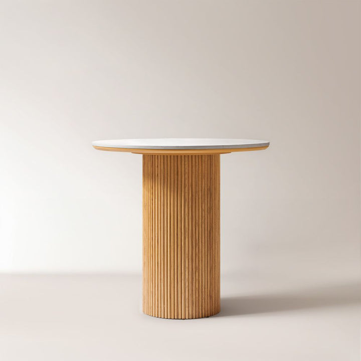 Lumea Natural Dining Table, 80cm & 100cm