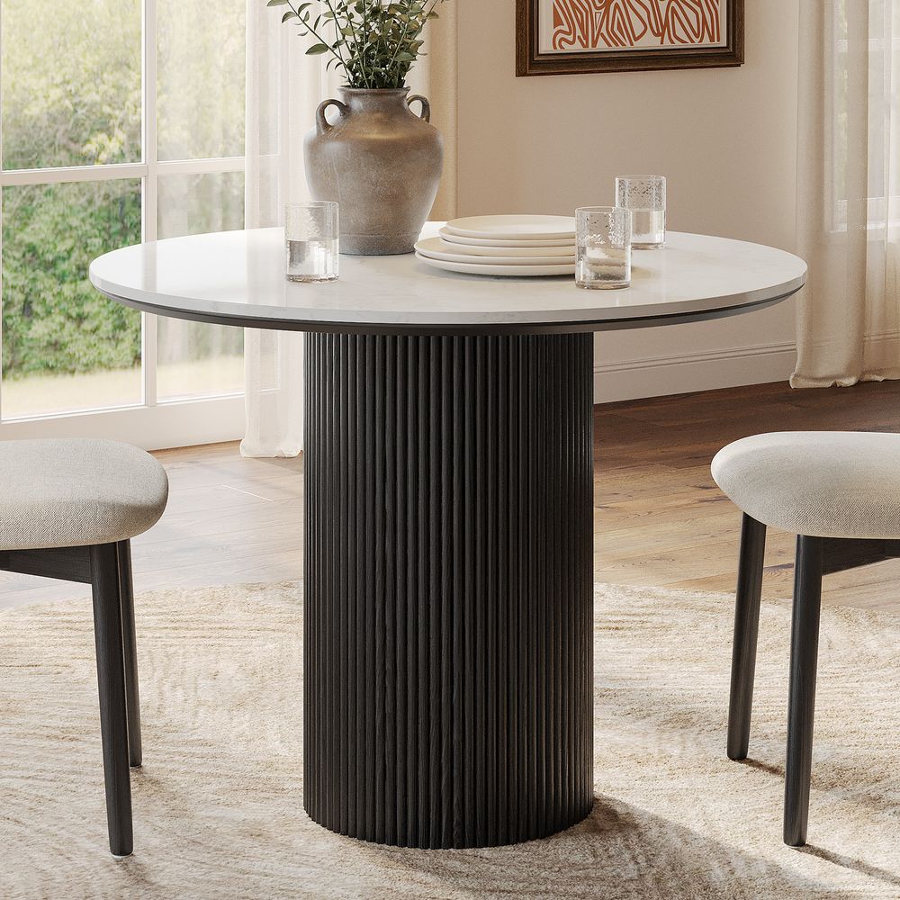 Lumea Natural Dining Table, 80cm & 100cm