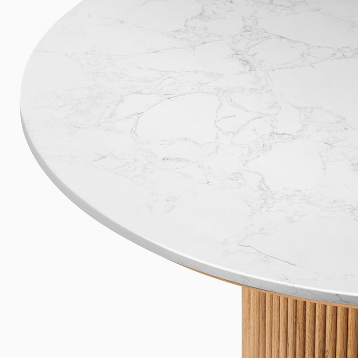 Lumea Natural Dining Table, 80cm & 100cm