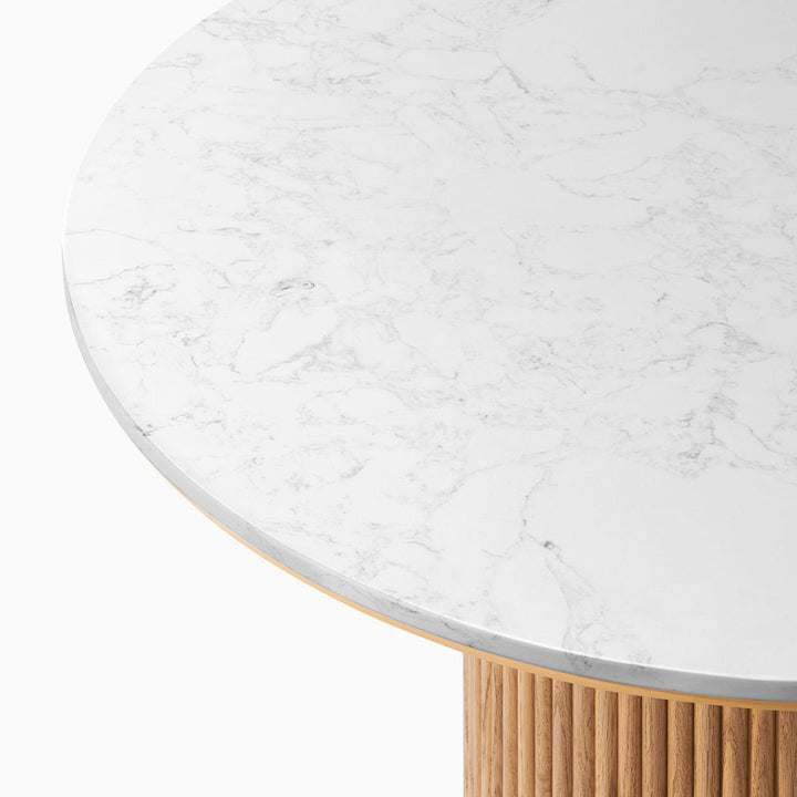 Lumea Natural Dining Table, 80cm & 100cm
