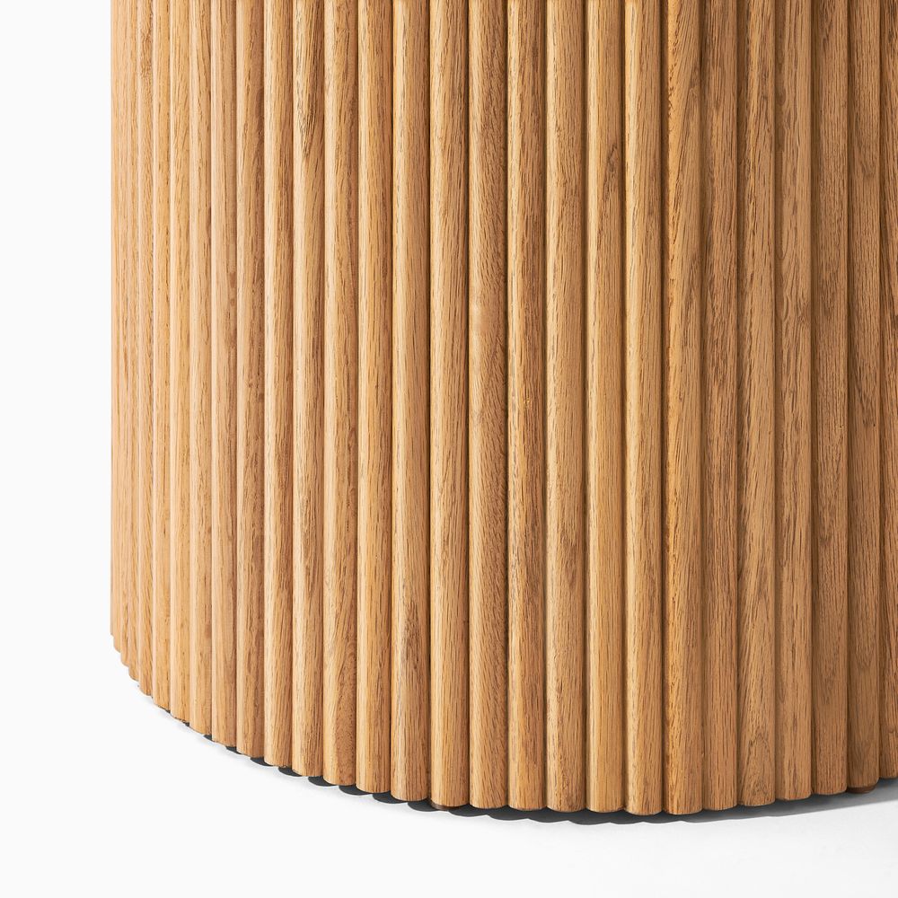 Lumea Natural Dining Table, 80cm & 100cm