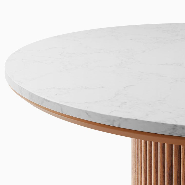 Lumea Natural Dining Table, 80cm & 100cm