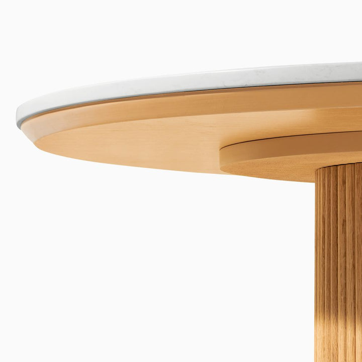 Lumea Natural Dining Table, 80cm & 100cm