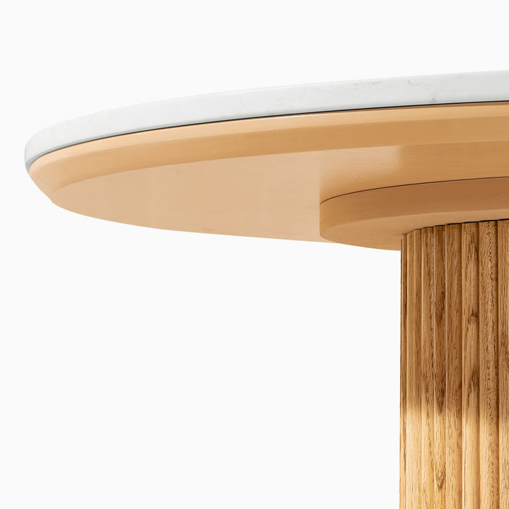 Lumea Natural Dining Table, 80cm & 100cm