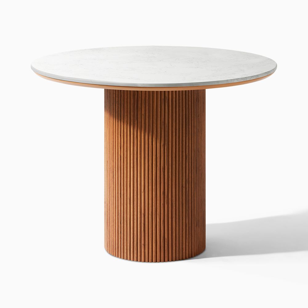 Lumea Natural Dining Table, 80cm & 100cm