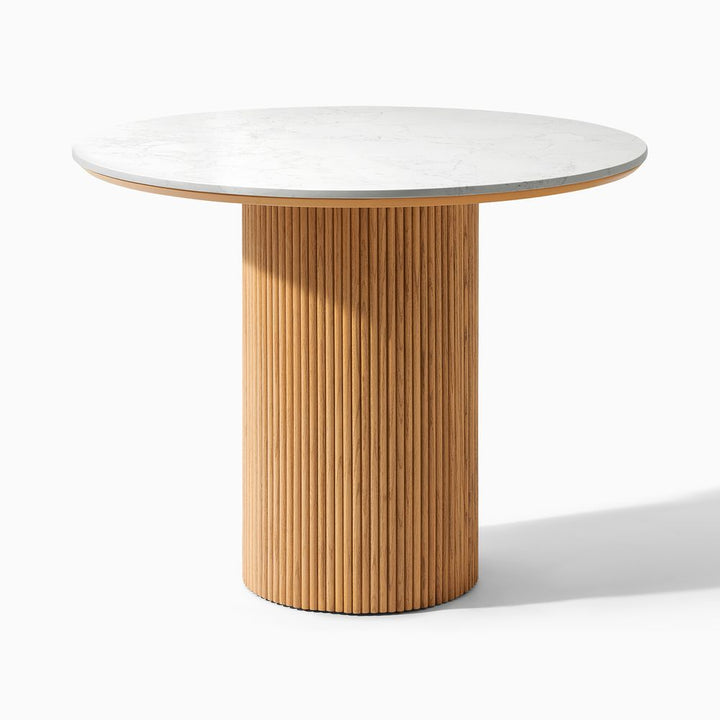 Lumea Natural Dining Table, 80cm & 100cm