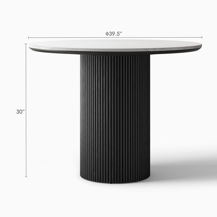 Lumea Natural Dining Table, 80cm & 100cm