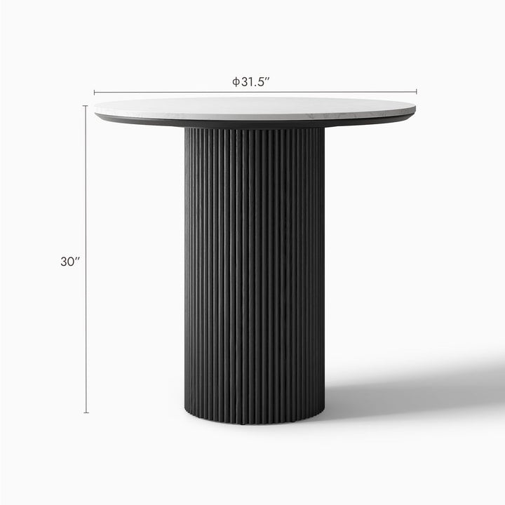 Lumea Natural Dining Table, 80cm & 100cm