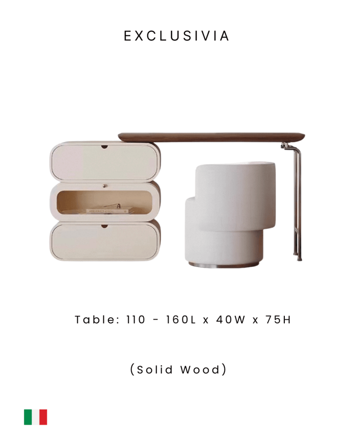 FORMA Italian Adjustable Vanity Dressing Table - Exclusivia
