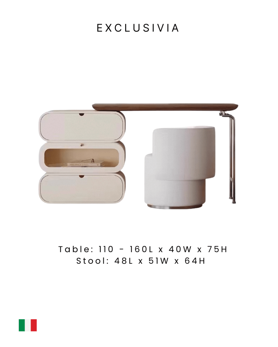 FORMA Italian Adjustable Vanity Dressing Table - Exclusivia