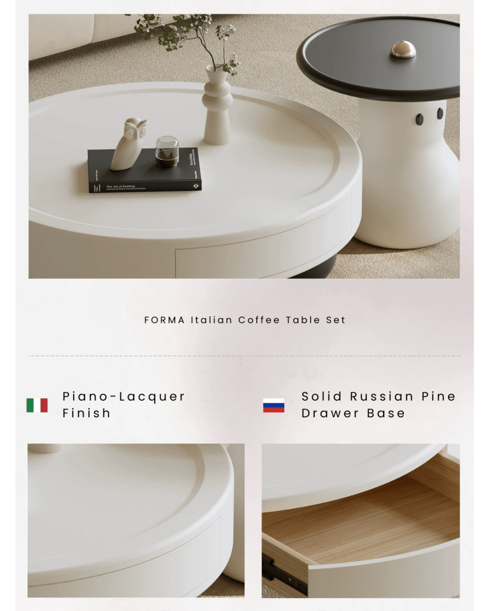 FORMA Italian Coffee Table Set - Exclusivia