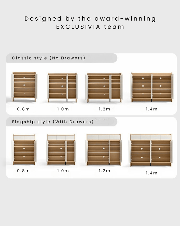 LINS Japandi Shoe Cabinet - Exclusivia