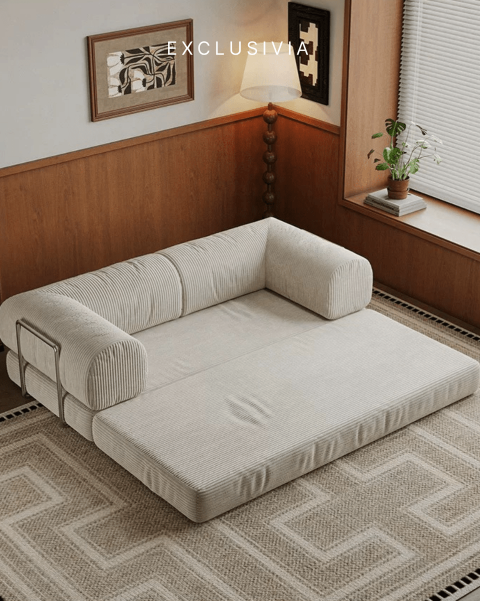 LUMI Corduroy Convertible Sofa Bed – Exclusivia
