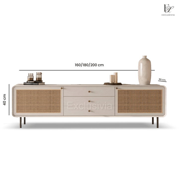 LUMINA Rattan TV console - Exclusivia