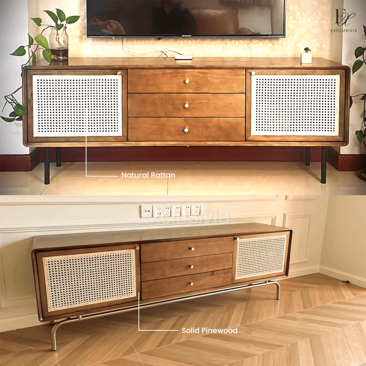 LUMINA Rattan TV console - Exclusivia