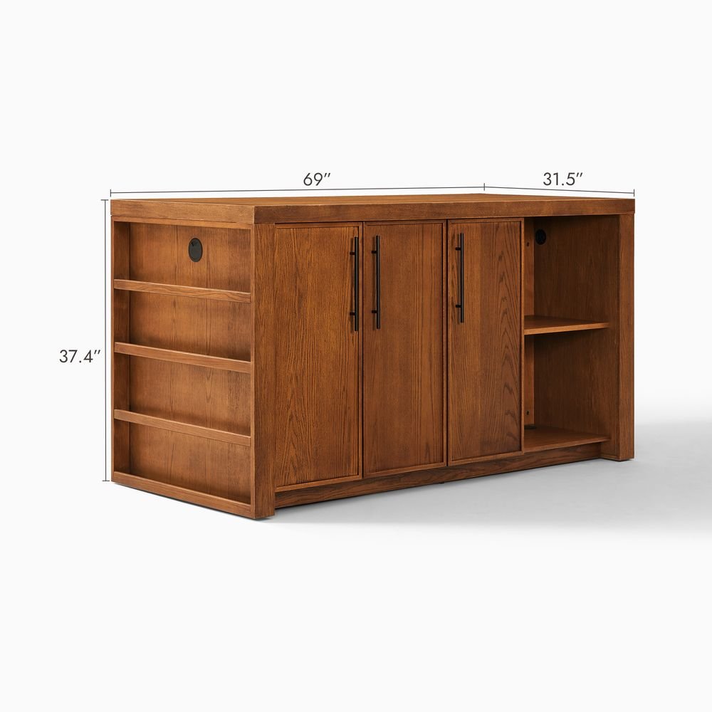 Marek Kitchen Island, 175cm - Exclusivia