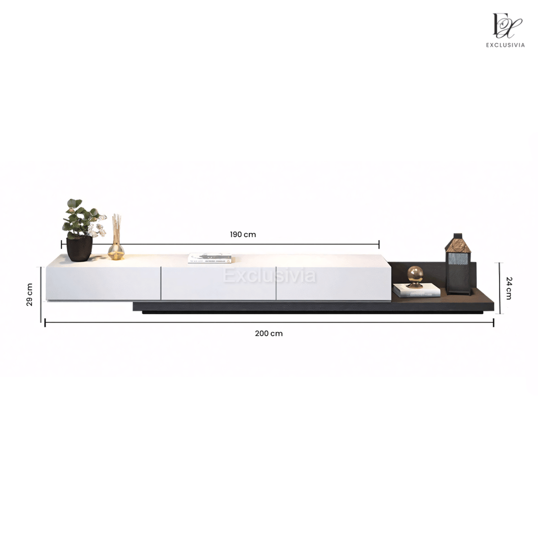 MYTHOS TV Console Extendable Wooden - Exclusivia