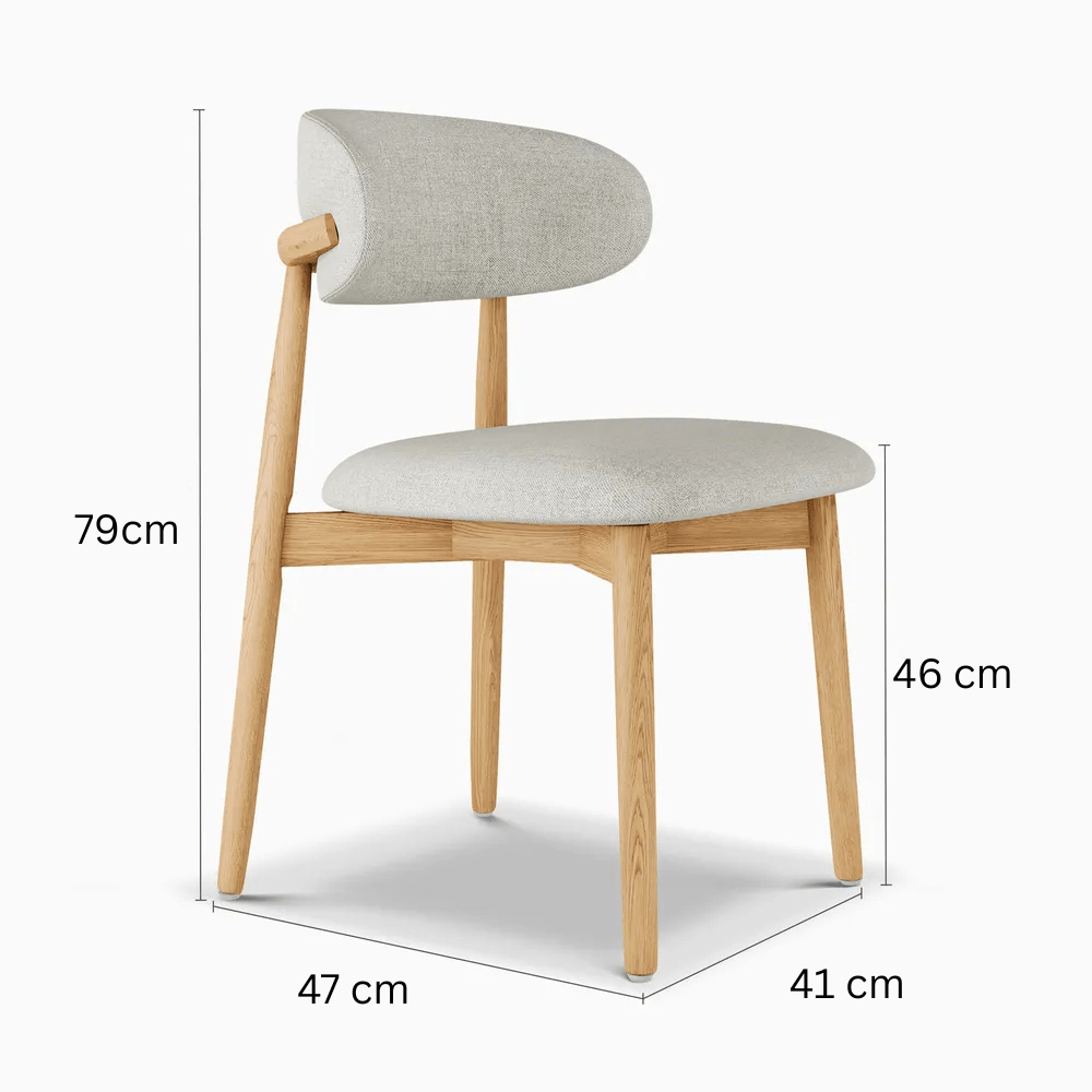 NOELLE Cotton Linen Dining Chairs (Set of 2) - Exclusivia