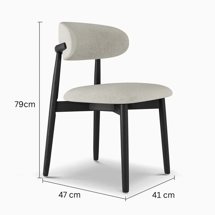 NOELLE Cotton Linen Dining Chairs (Set of 2) - Exclusivia