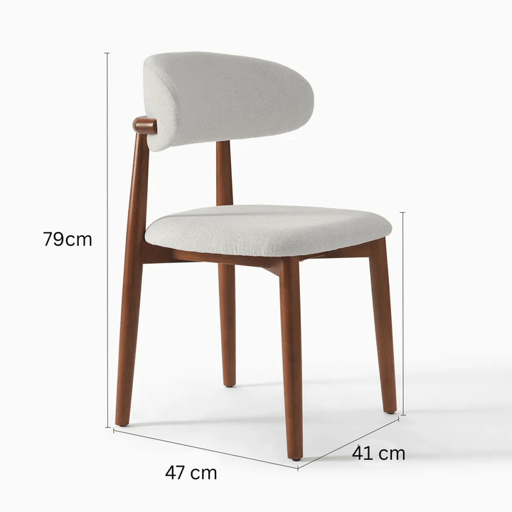 NOELLE Cotton Linen Dining Chairs (Set of 2) - Exclusivia