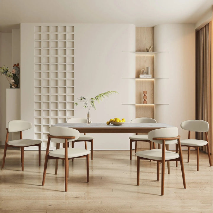 NOELLE Leather Dining Chair - Exclusivia