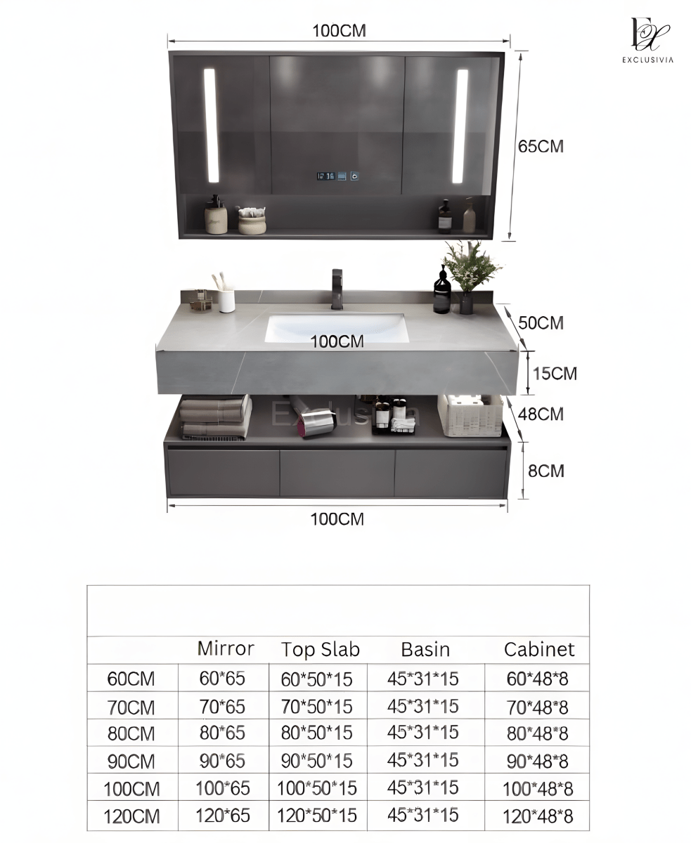 NOVA Toilet Vanity Cabinet Mirror - Exclusivia