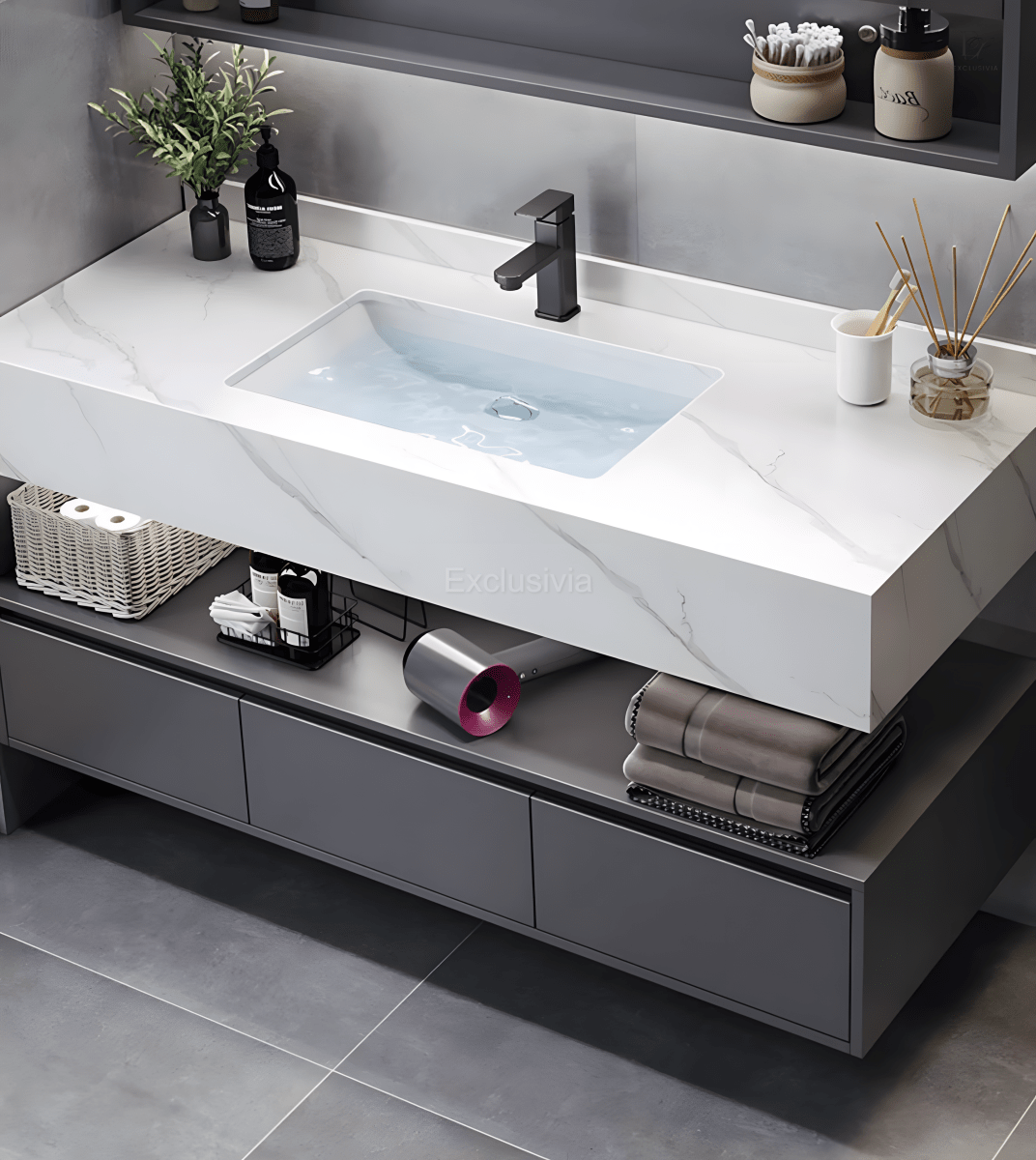 NOVA Toilet Vanity Cabinet Mirror - Exclusivia