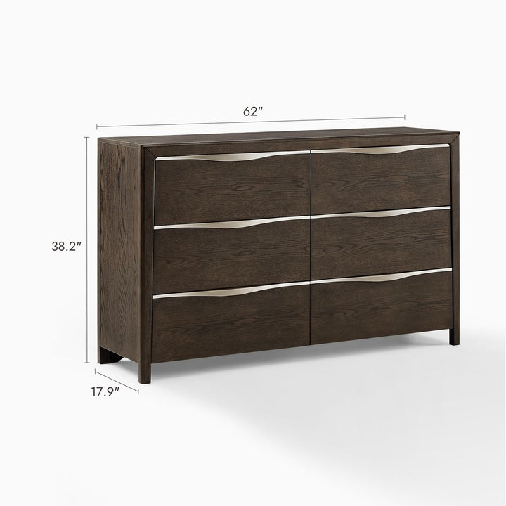Nils 6-Drawer Dresser, 160 cm
