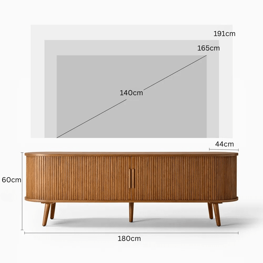 RIVELLE Oak Media Console - Exclusivia