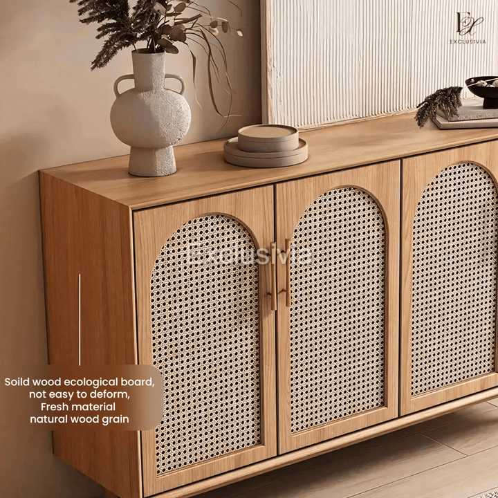 RUMI Rattan Sideboard Cabinet Console - Exclusivia