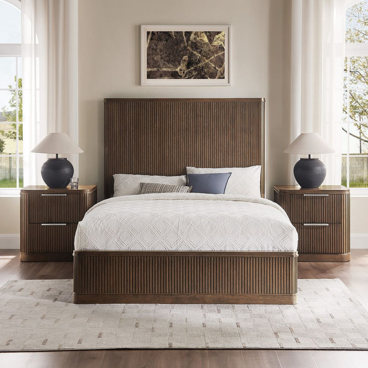 Toren Fluted Bed, Queen & King - Exclusivia