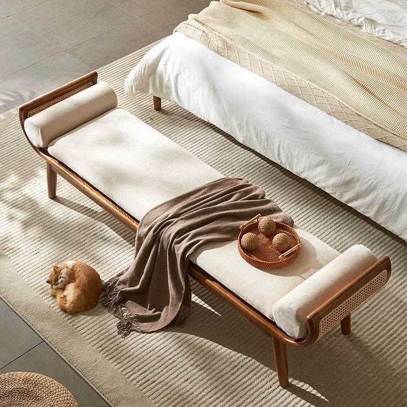 VINTANA Nordic Rattan Bed-End Bench – Exclusivia