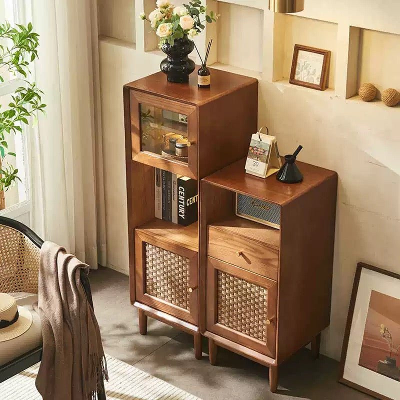 VINTANA Rattan Display & Storage Cabinet - Exclusivia