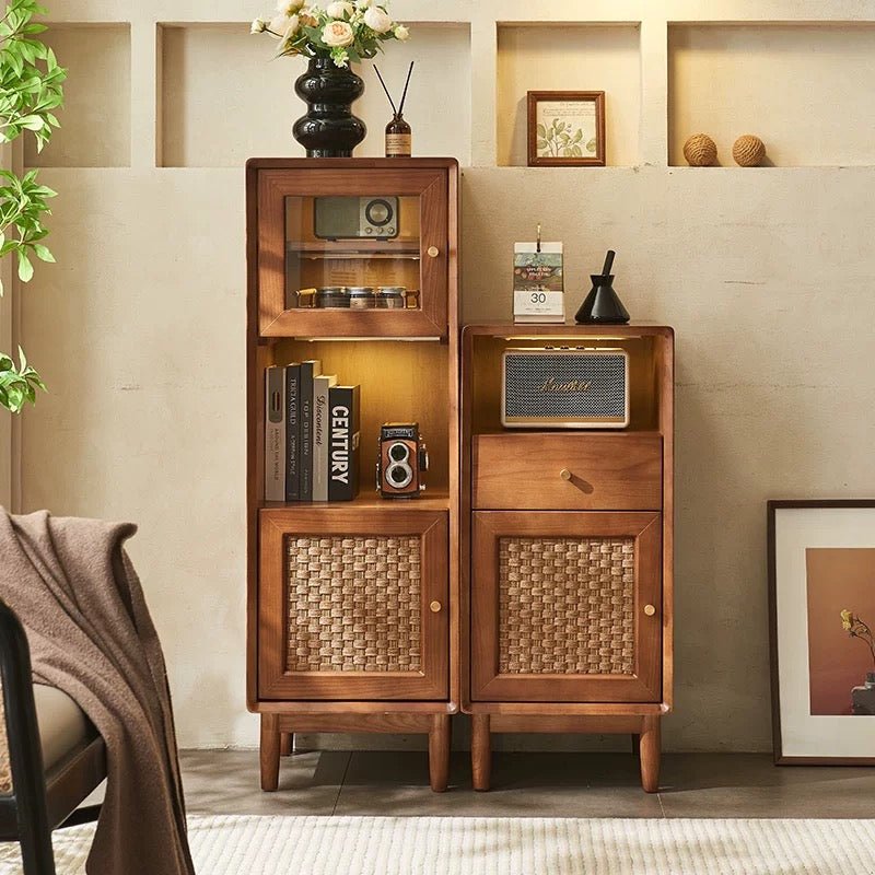 VINTANA Rattan Display & Storage Cabinet - Exclusivia