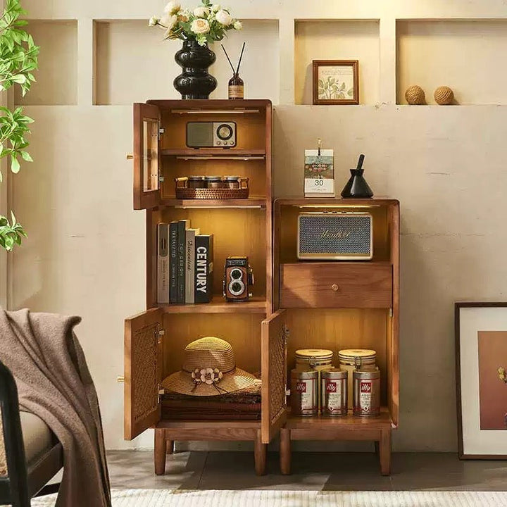 VINTANA Rattan Display & Storage Cabinet - Exclusivia