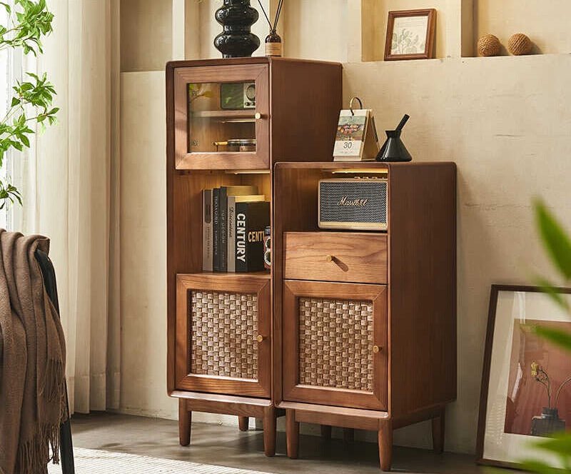 VINTANA Rattan Display & Storage Cabinet - Exclusivia