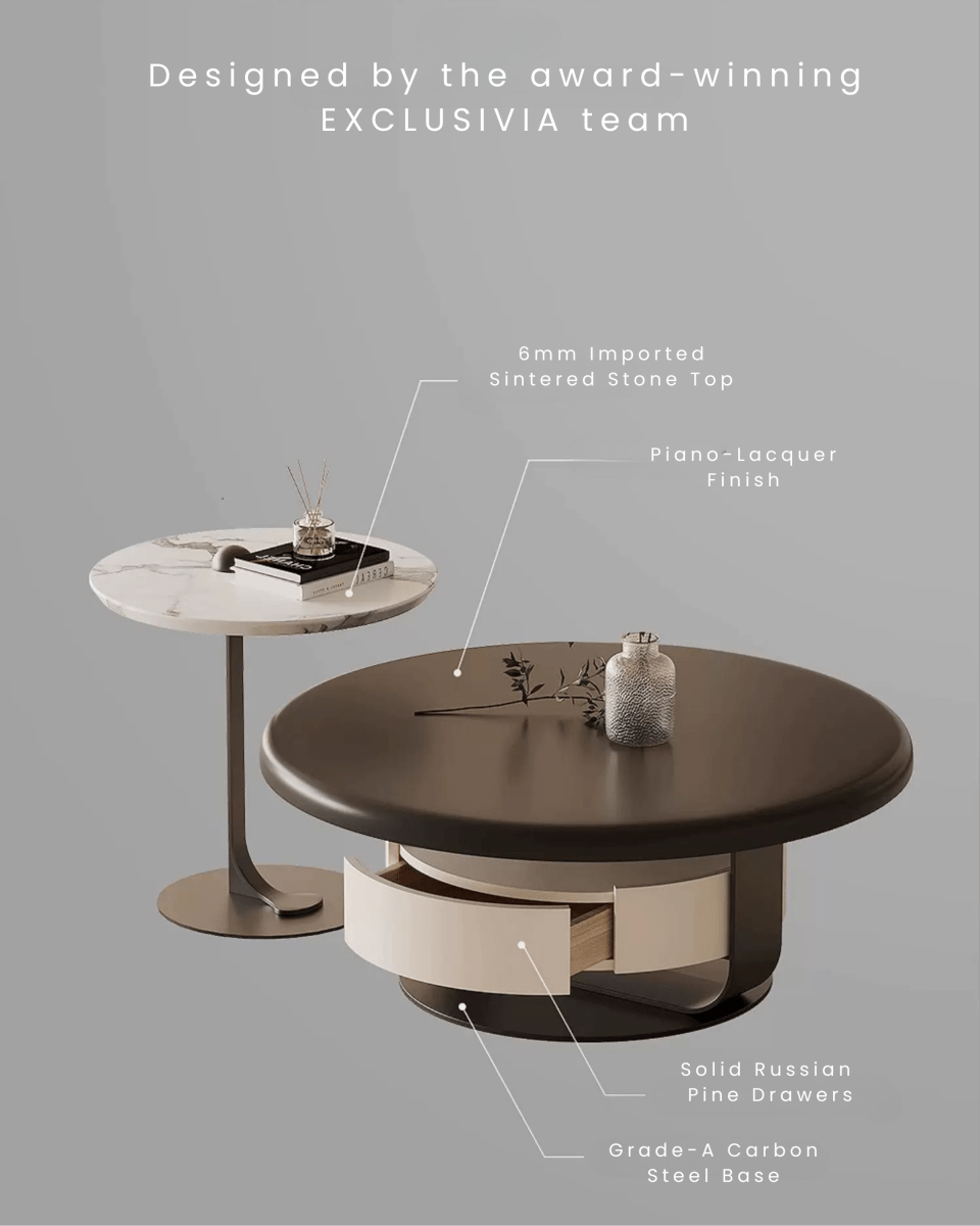 VIRELLO Italian Floating Coffee Table Set - Exclusivia