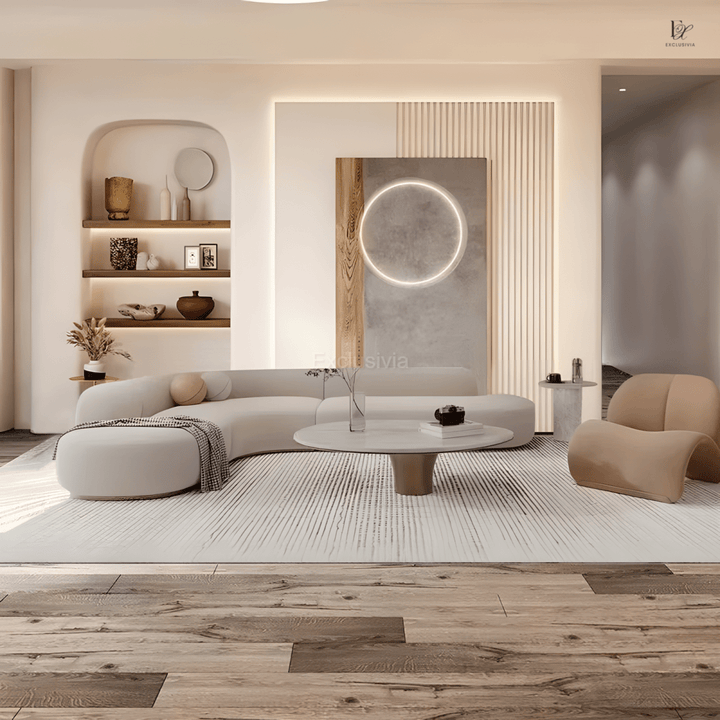 ZULY Modern Boucle Fabric Sofa - Exclusivia