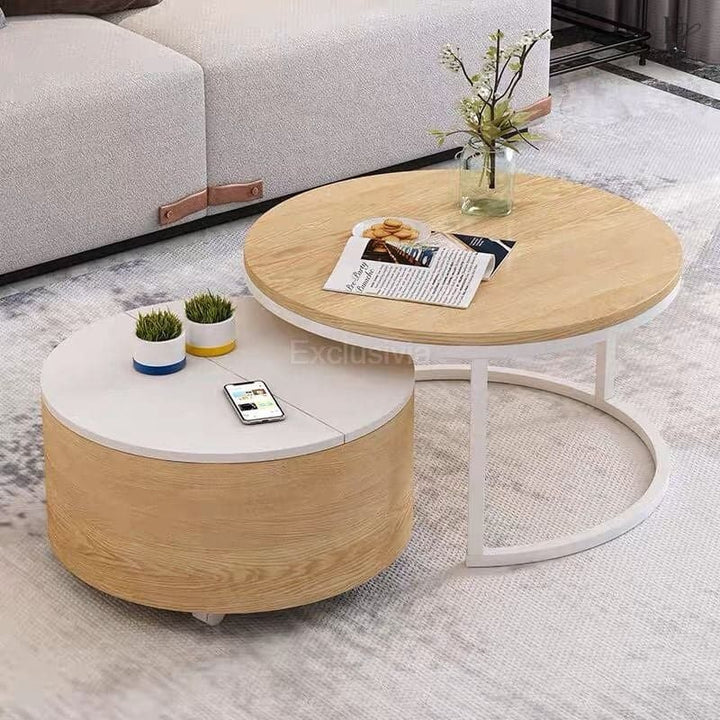 ARIA Round Nesting Coffee Tables - Exclusivia