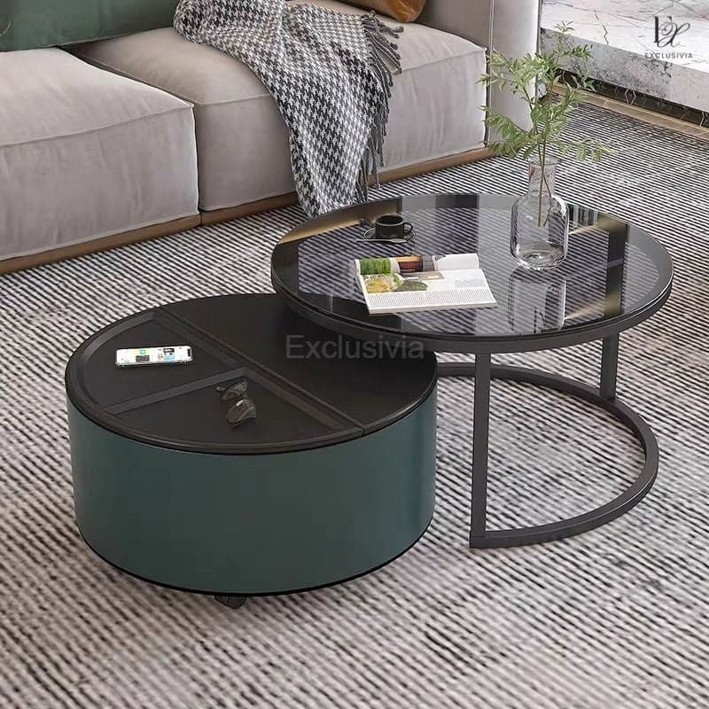 ARIA Round Nesting Coffee Tables - Exclusivia