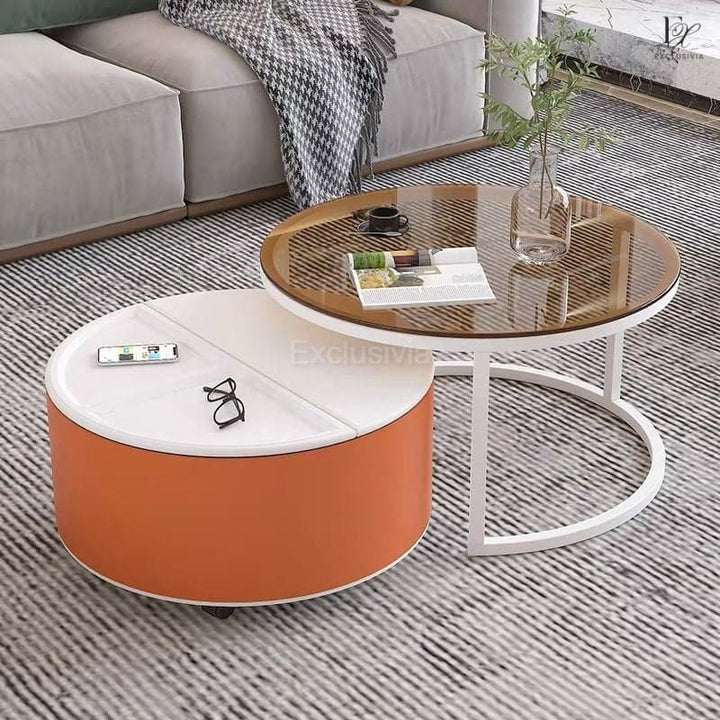 ARIA Round Nesting Coffee Tables - Exclusivia